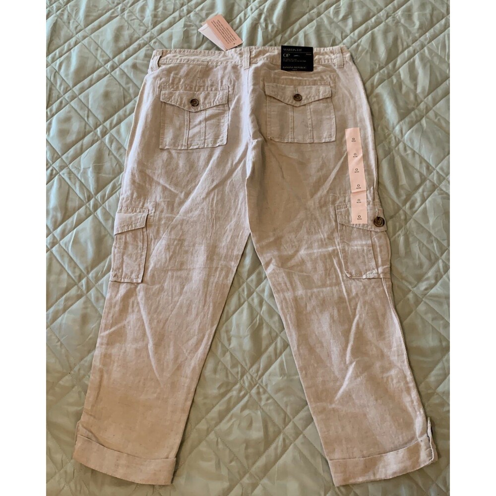 New! Banana Republic capri pants size 0P- Tan - Picture 5 of 8